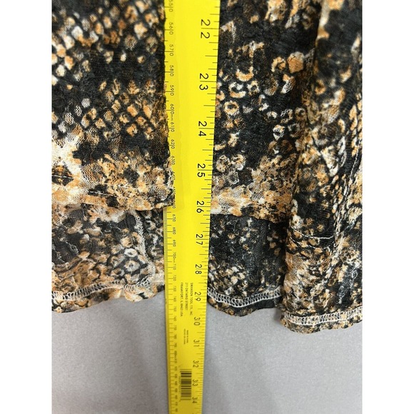 New Free People Out For The Night Long Sleeve Top in Snake Combo ~Size Small - Picture 13 of 16